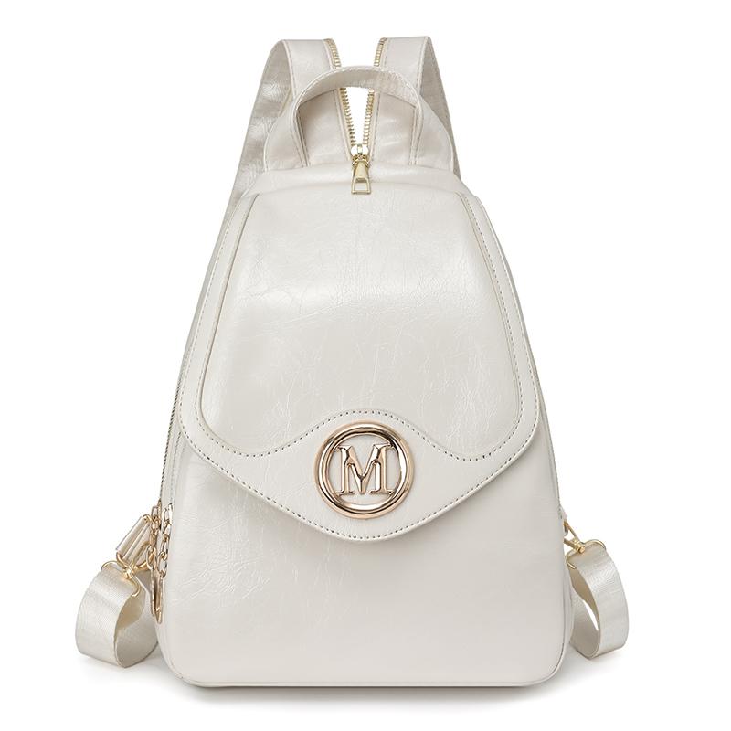 Рюкзак многофункциональный женский рюкзак с цветными блоками и замком