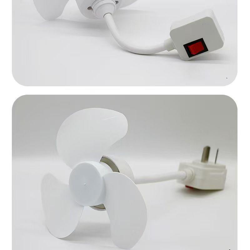 Three-Blade Ultra-Quiet Fan with Strong Wind, Stepless Adjustment, Three-Pin Plug—for Home, Kitchen, and Bedroom (Model SY55).