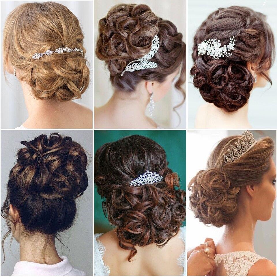 LUPU Синтетический вьющийся шиньон, пончик для волос, булочка, подушечка для наращивания волос, черный, коричневый, прическа, шиньон с когтями, грязные булочки для женщин