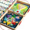 Multi Functional Desktop Game Go GoGo Flying Go Multi In One Chessboard Set Children's Puzzle Board Game Complete Collection