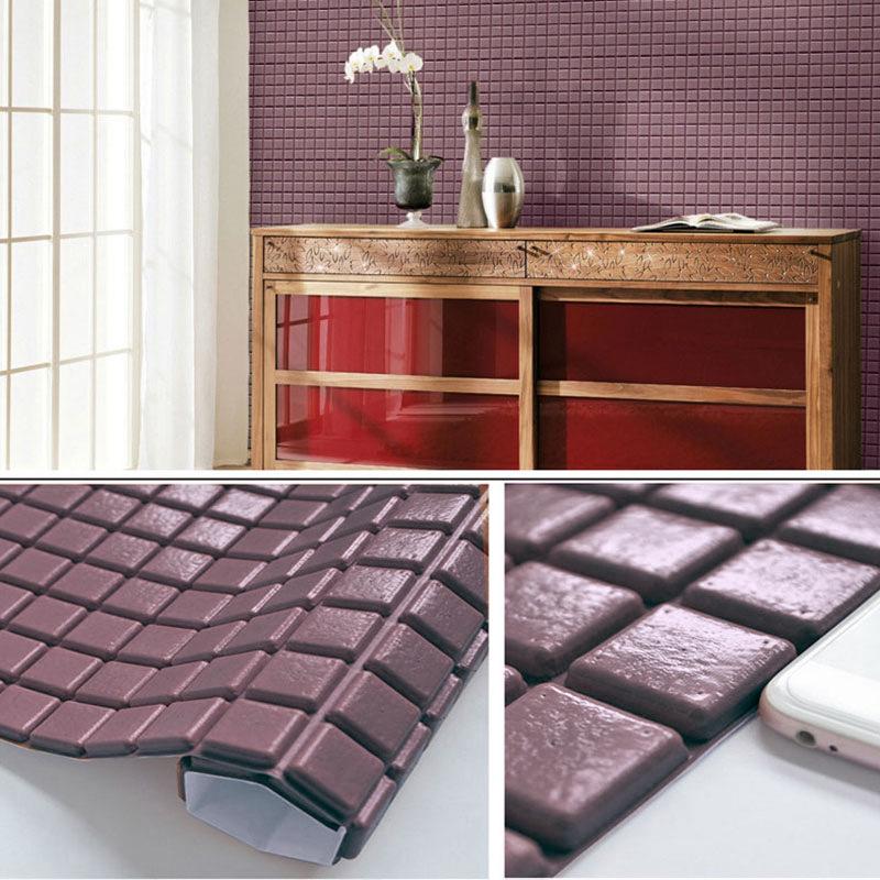 3D самоклеящаяся настенная наклейка мозаика гостиная кухня пена противоударная водонепроницаемая влагостойкая туалет обои