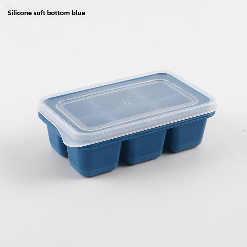 Силиконовая форма для заморозки кубиков льда с крышкой для домашнего льда