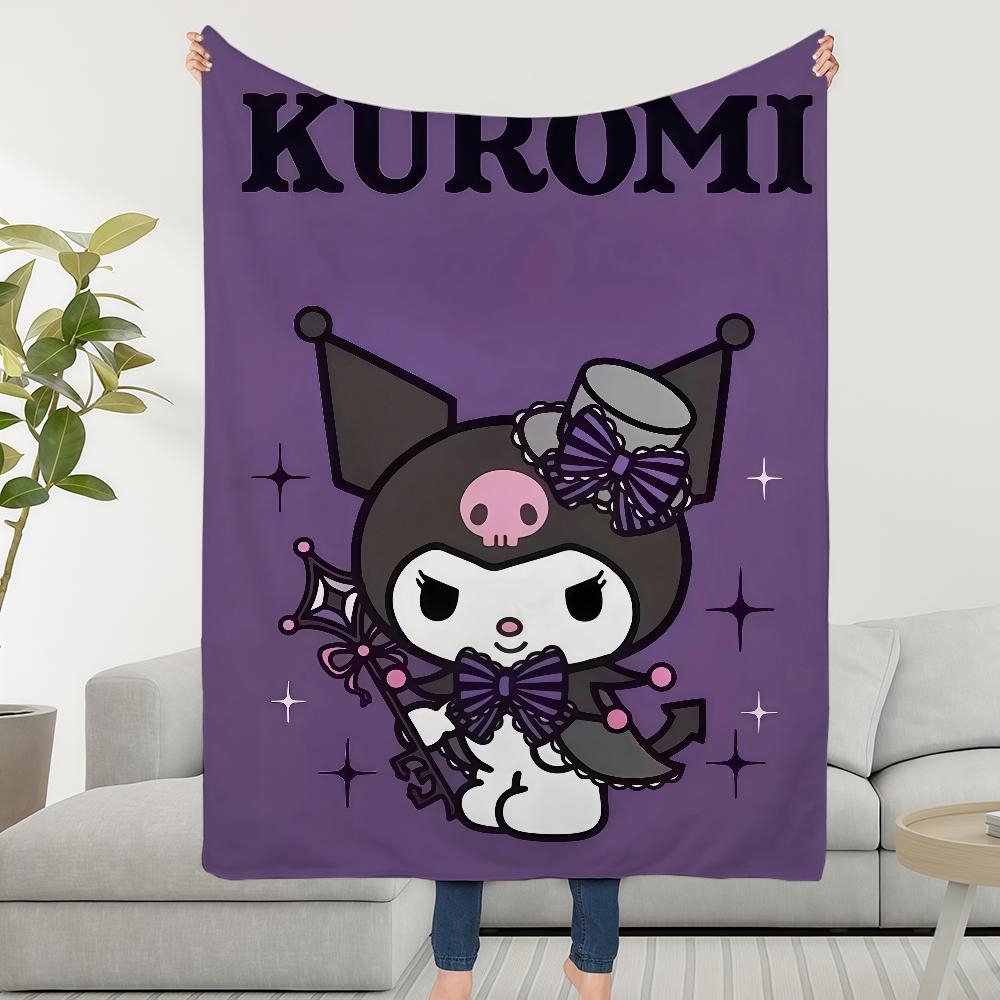 SRO K-KuromiS-ES Cute Blanket Throw Super Cosy Plush Living Room Sofa Couch Childish Birthday Gifts