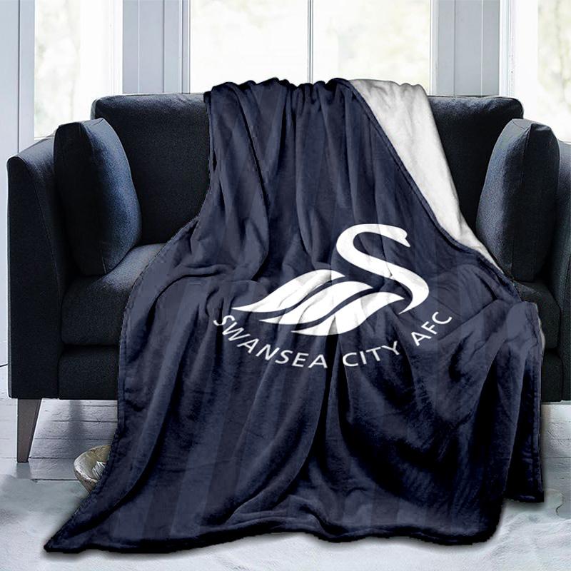 Football Club Emblem Printed Throws Blanket Soft Flannel Blankets for Couch Bed Gifts for Men Women Picnic blanket Christmas gifts