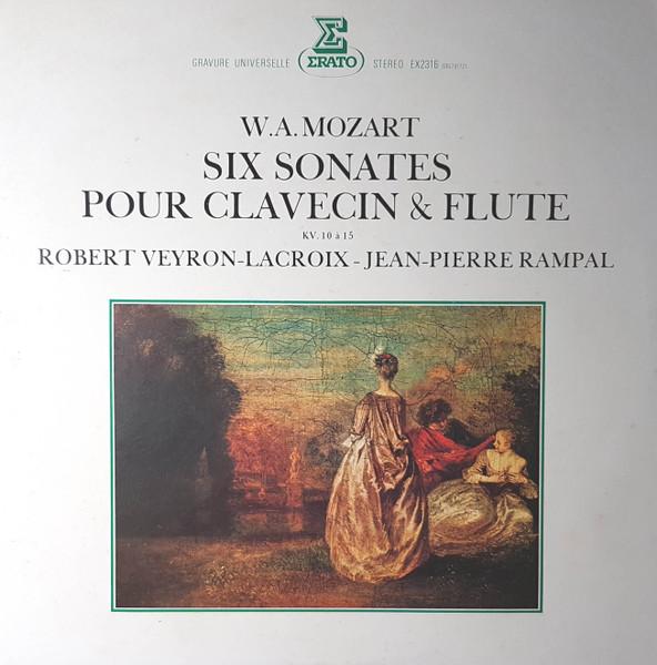 LP Record ROBERT VEYRON-LACROIX, JEAN-PIERRE - W. A. Mozart Six Sonates Pour Clave EX2316 ERATO 1979 Japan Obi Classical Used
