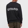 Uniqlo Свитшот с принтом персонажа мультфильма Кита Харинга, с круглым вырезом, унисекс, черный 446370-09