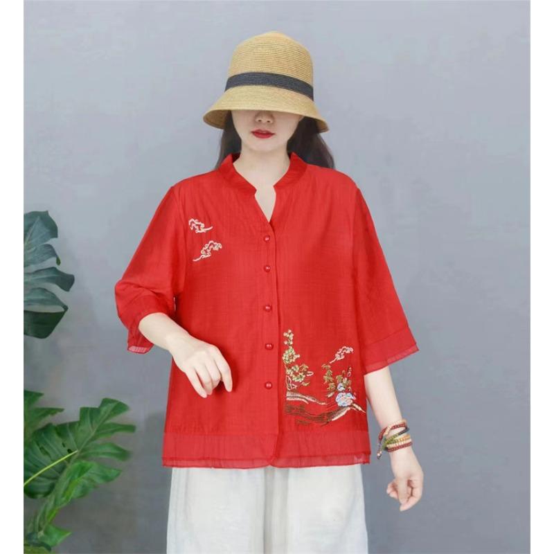 Летний топ с цветными блоками для женской одежды Свободная рубашка для женщин