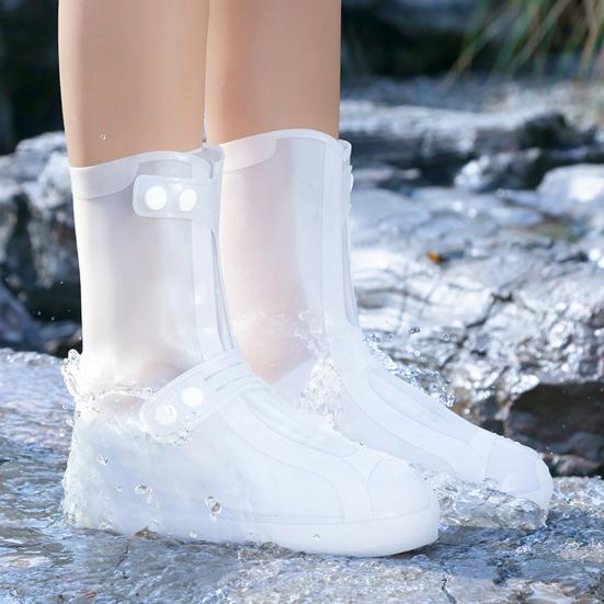 1 пара утолщенных чехлов для ботинок, усиленная подошва, долговечный многоразовый чехол от дождя, защитное снаряжение