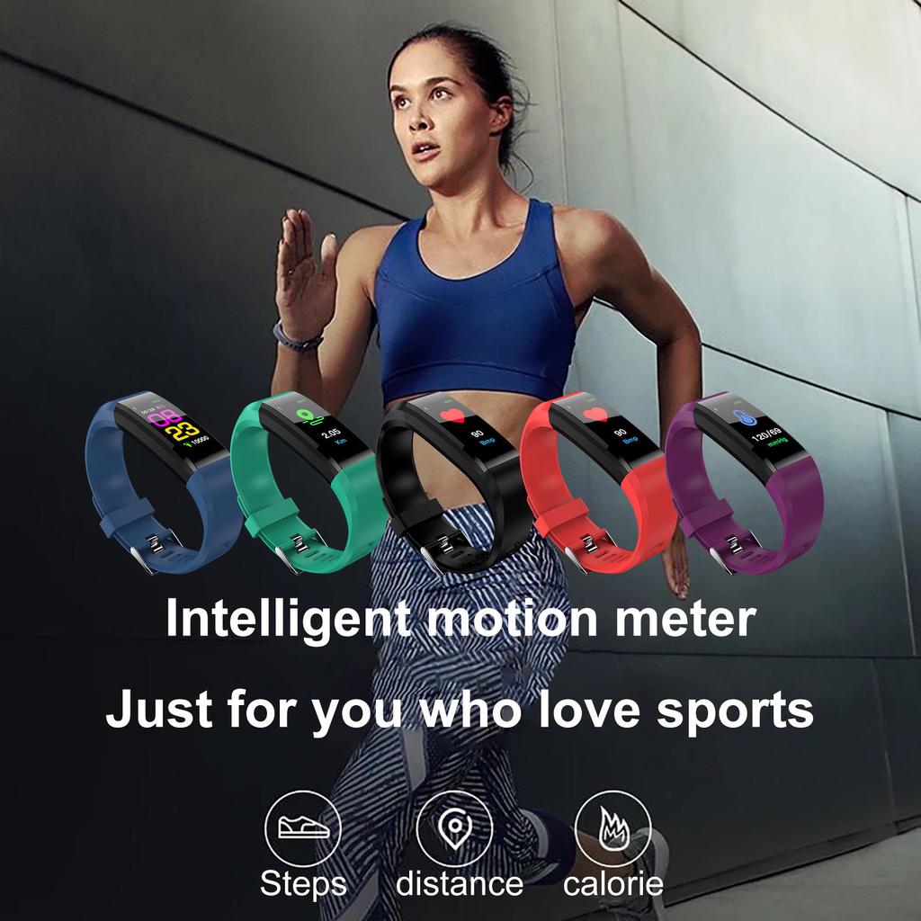 115 Plus Смарт-часы Bluetooth Здоровье Умный фитнес-шагомер Водонепроницаемые часы