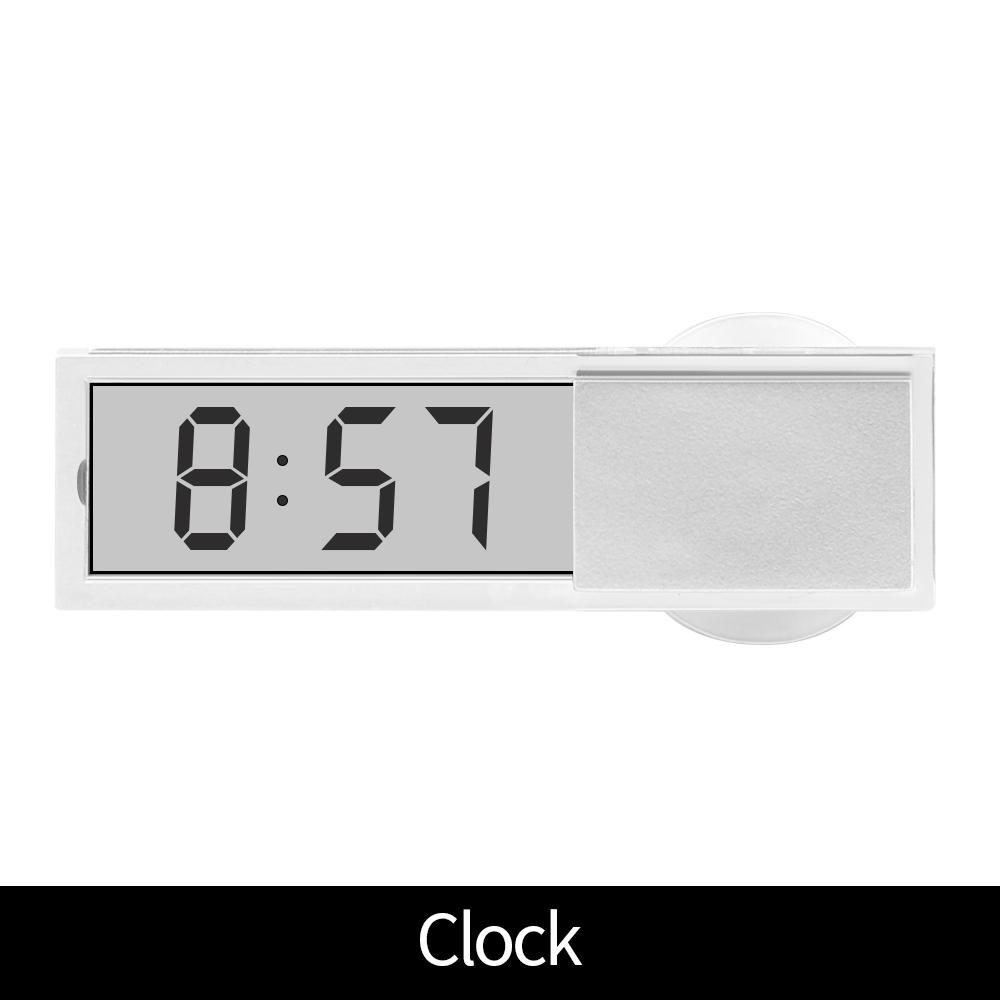 Автомобильные электронные часы термометр ЖК-дисплей время и температура 2 в 1 присоска типа украшение для салона автомобиля аксессуары