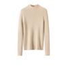 Women's Thick Warm 100% Pure Cashmere Short Slim Fit Half Turtleneck Sweater - Perfect Layering Piece