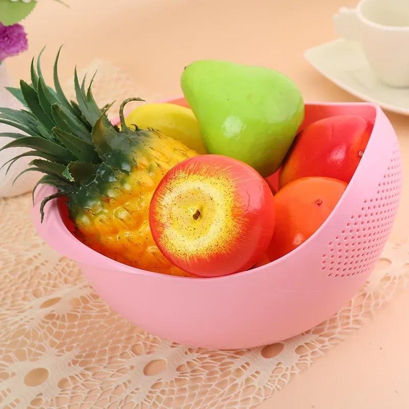 Пластиковый дуршлаг для риса пищевого качества, корзина для мытья овощей, корзина-дуршлаг для мытья фруктов и овощей, кухонная многоцелевая корзина для хранения