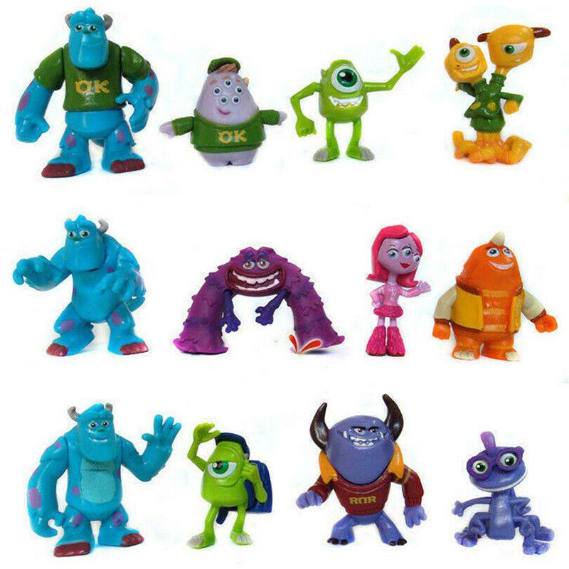 Monsters Pcs 12 University Sully Mike Anime Action Figure Kids Xmas Gift Toy