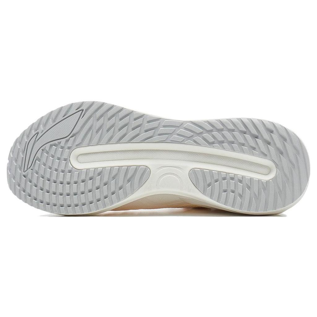 Li Ning Yue Ying 3.0 Round Toe Comfortable Shock Absorbing Non-Slip Low-Top Running Shoes Women Sneaker White ARHT020-11