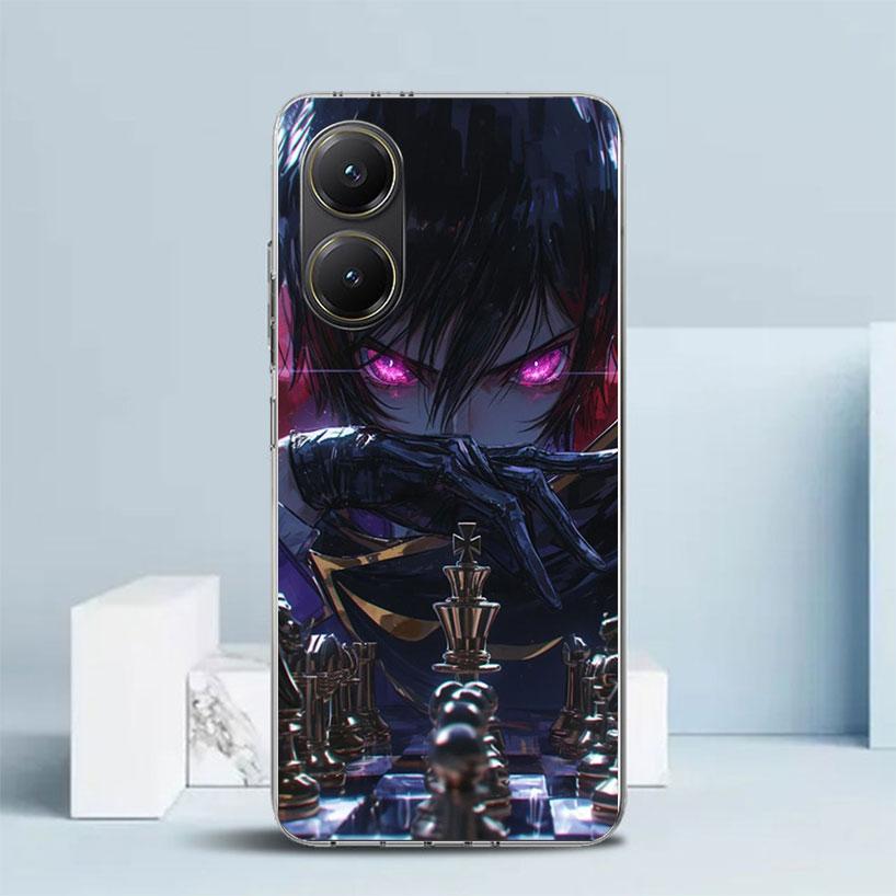 Чехол для телефона с аниме Code Geass для Xiaomi Poco F7 Ultra X5 X6 X7 Pro M7 Redmi 15C 15 13C 13 12C 12 10C 10 10A 9 9C 9A 9T Покрытие Poco
