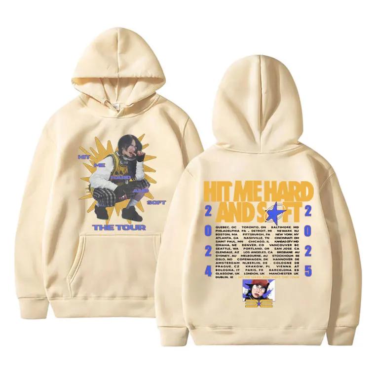 Новый Хит Hit Me Hard and Soft Тур Осень/Зима Худи Мужское и Женское Хип-Хоп Спортивная одежда Мода Теплая Уличная одежда