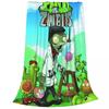 Plants Vs Zombies PVZ Мультяшная Игра Одеяла Флис Смешной Постер Мягкое Пледовое Одеяло для Спальни Дивана Кровати Ковер