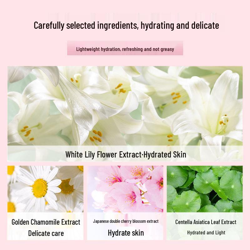 Laikou Осветляющий и увлажняющий лосьон с экстрактом лилии, 125 мл - Увлажняющая и питательная эссенция-эмульсия для ухода за кожей.