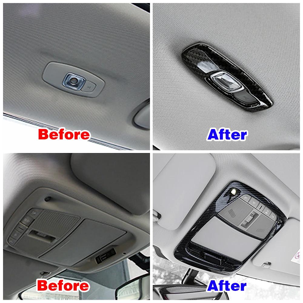 Для Renault Koleos 2017-2020 Защитная крышка лампы для чтения Молдинг Отделка Внутренняя наклейка Аксессуары из АБС-пластика Для Samsung QM6