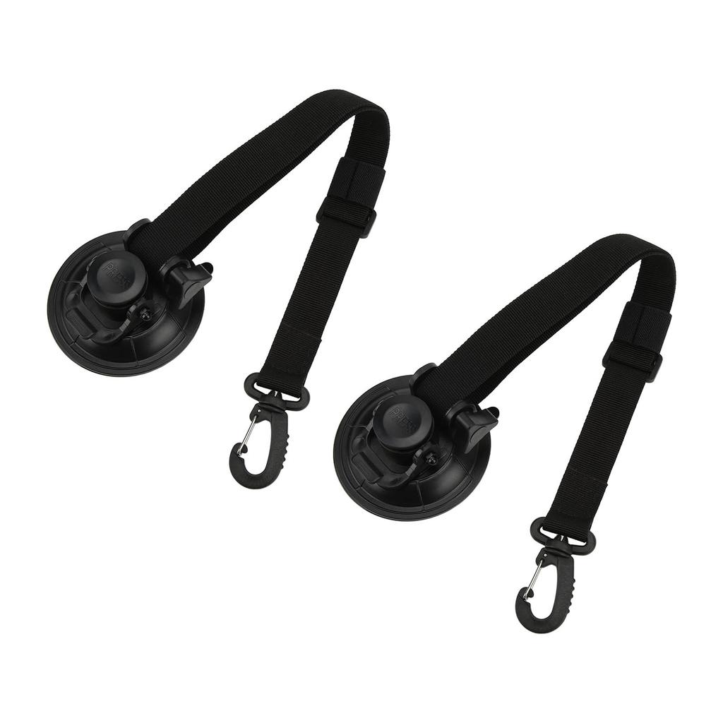 2 шт., 9 см, якорь на присоске, крепежный крючок, стяжки с карабином для бокового тента автомобиля