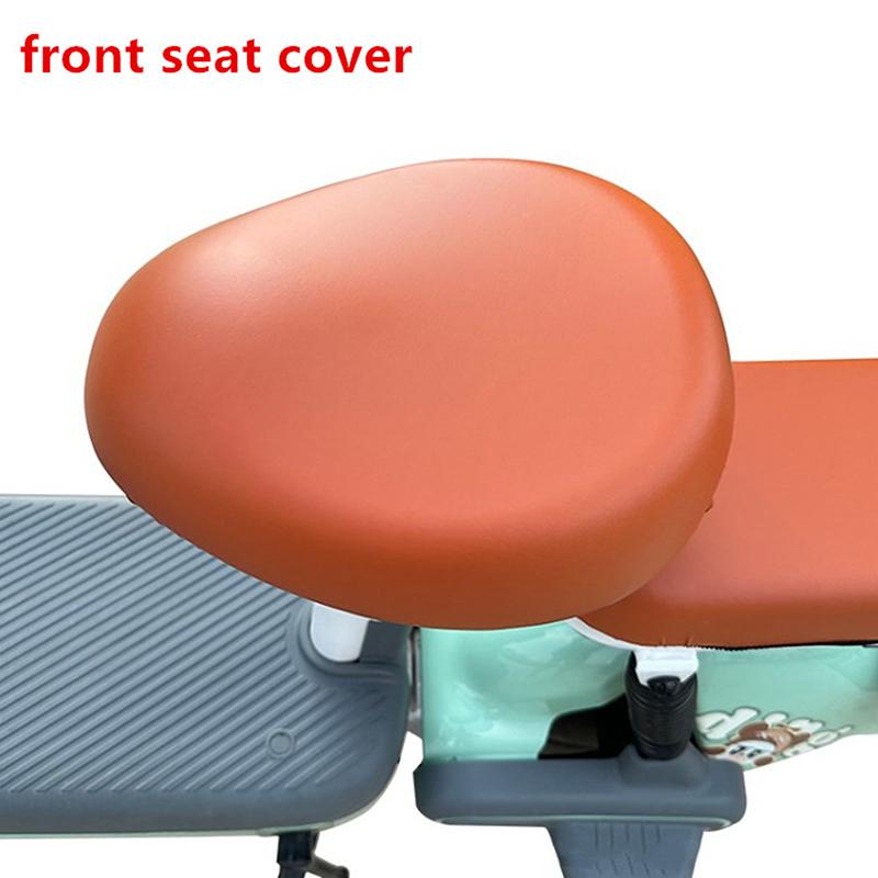 Чехол для сиденья электрического велосипеда из ПУ, универсальный чехол для сиденья автомобиля, аккумулятора, велосипеда, защита от солнца, дышащий, мягкий и удобный