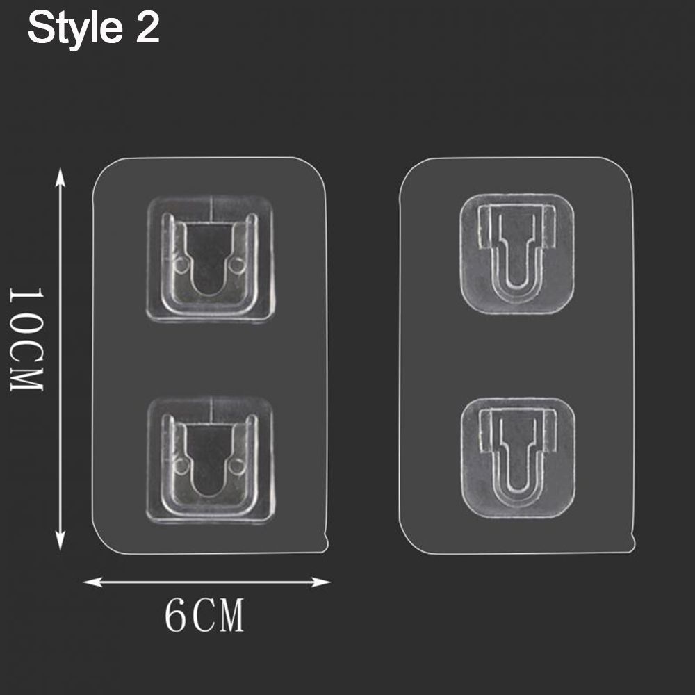 Настенный органайзер для хранения вещей, самоклеящийся фиксатор для вилок, наклейка для вилок, прозрачный держатель для розеток