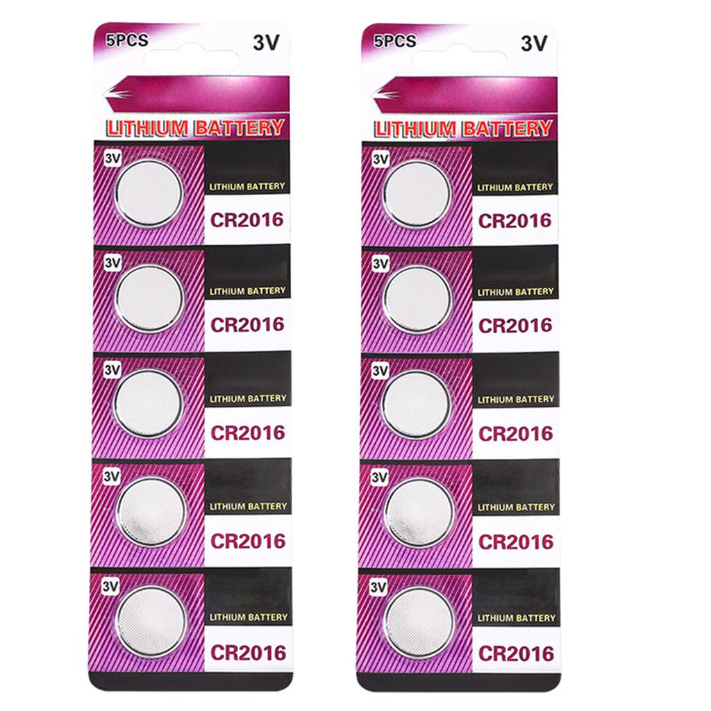5 шт/10 шт CR2016 3V литиевые батарейки-таблетки CR2016 3V литиевая батарейка-таблетка для брелоков и небольшой электроники