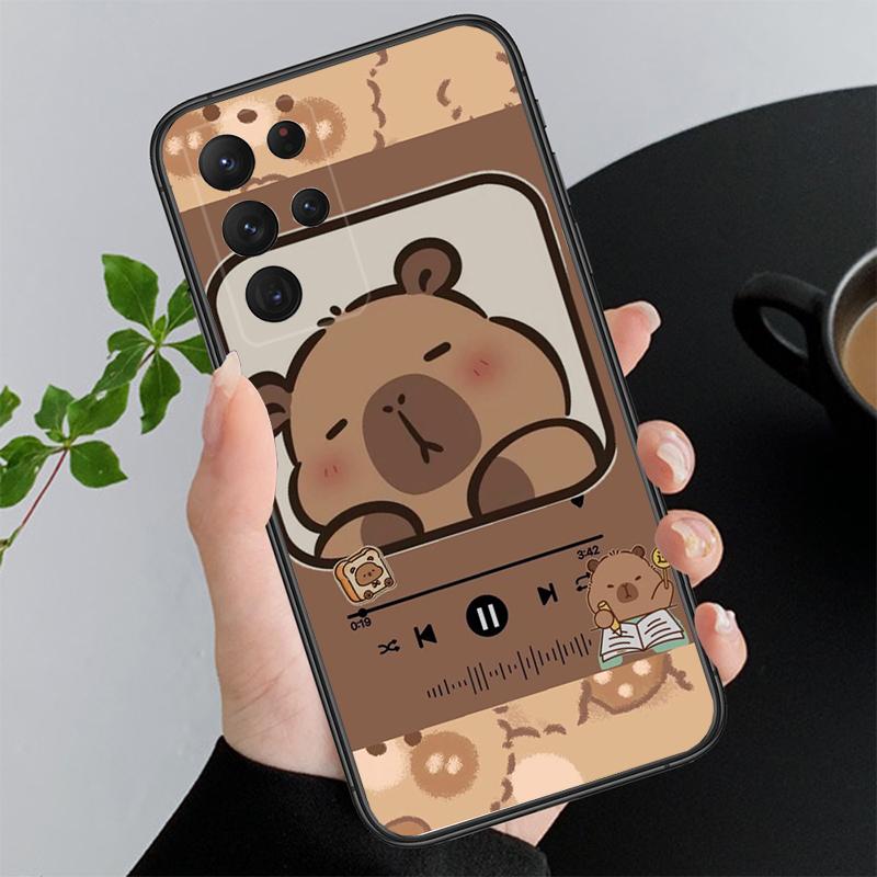 Phone Case For Samsung A17 A55 A16 A56 A35 A15 A53 A54 A33 A34 A25 A05S A52 A52S A07 A26 A06 Cute Fun capybara