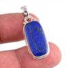 Натуральный Лазурит Драгоценный камень Ручной работы 925 Стерлинговое серебро Подарок Подвеска 1.50" H6t56