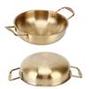 Золотая корейская кастрюля для лапши из нержавеющей стали, переносная кухонная кастрюля для домашнего хозяйства 24 см /