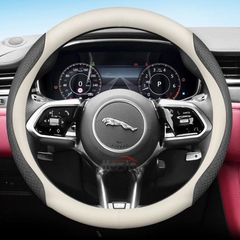 Leather Car Steering Wheel Cover for Jaguar X F S Type XF 250 260 XE XFR E F I Face Xj X350 X351 Xjl Accessories