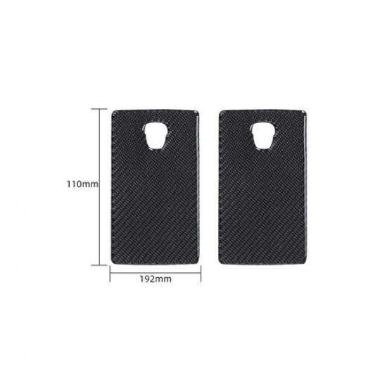 2Pcs Carbon Fiber Interior OBD Port Cover Trim For Porsche 718 Boxster Cayman