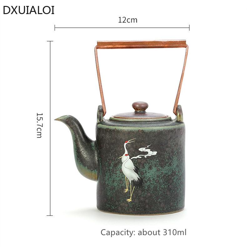 Печь для заваривания чайника, превращенная в кран, керамический ретро-чайник Chengxiang, керамическая посуда, медная ручка, замоченный чайник, домашний декор, чай Kung Fu