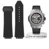 Ремешок для часов HUBLOT BIG BANG Силиконовый Высокое качество Водонепроницаемый Мужской ремешок для часов Цепочка Часы Резиновый браслет ремешок 26*19 мм