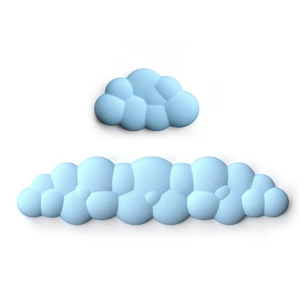 Memory Cotton Keyboard Wrist Rest Pad Cloud Shaped Keyboard Holder Mouse Pad  Typewriting Tools