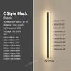 Modern Waterproof outdoor Long Strip LED wall lamps IP65 Aluminum Wall Light Garden porch Sconce Lights 110V 220V wall washer