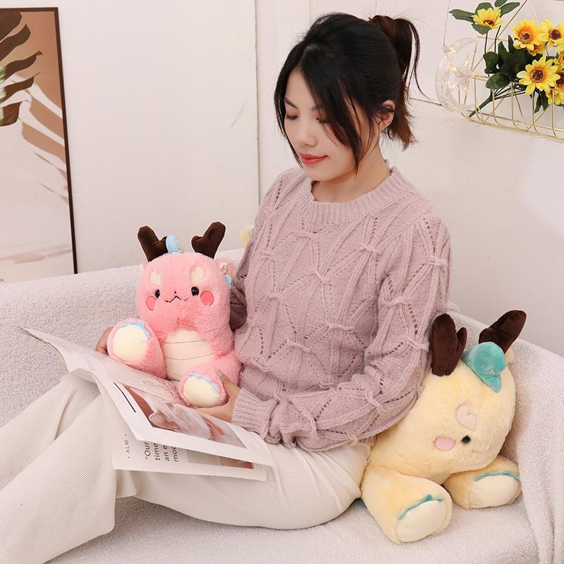 Dragon Year Mascot Doll Dragon Doll Girl Sleeping Pillow Plush Toys Annual Meeting Gift Doll