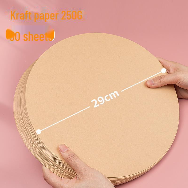 Двусторонний белый и черный картон Yuanhao: Круглая бумага для рисования и рукоделия размером 21/25/29/36 см.