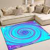 Черно-белое сочетание цветов 3D вихрь черная дыра визуальный эффект художественный стиль детская гостиная спальня ковер коврик