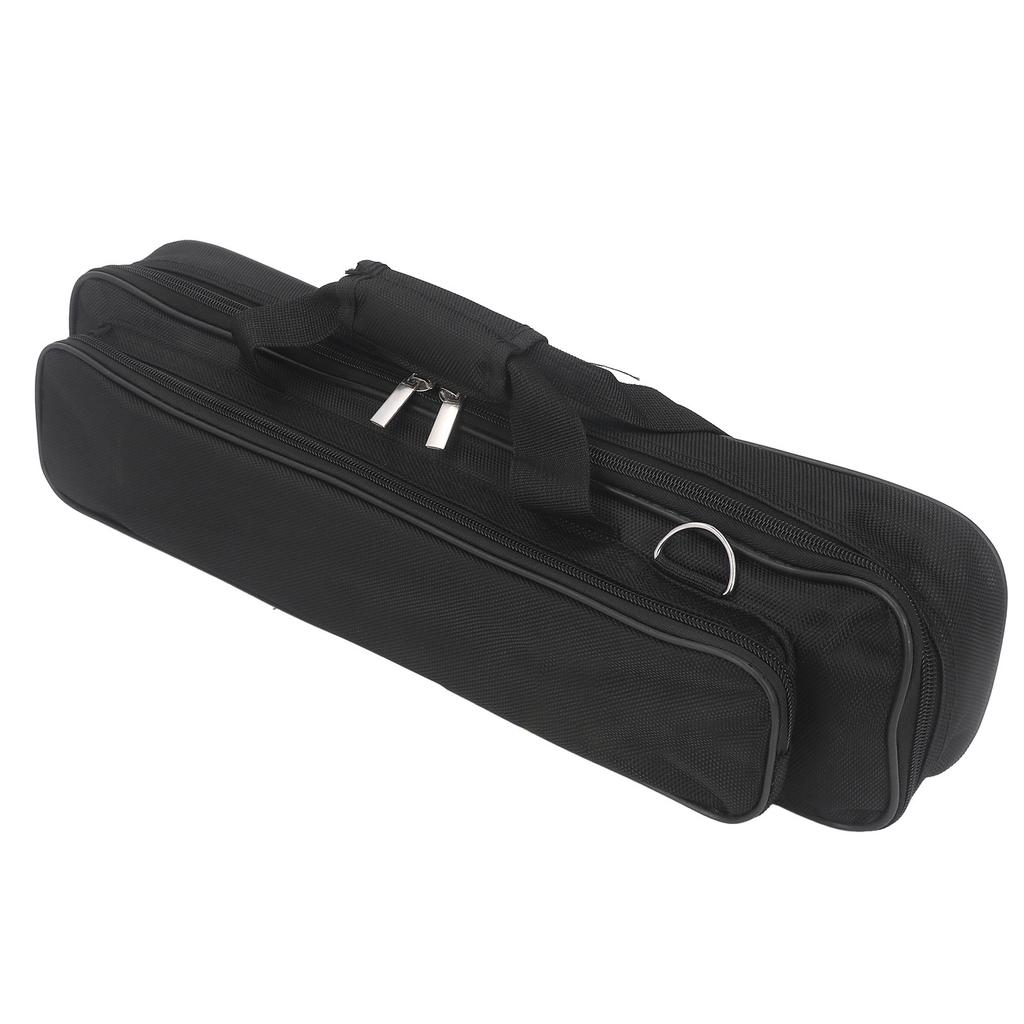 Flute Bag Handheld Portable Carry Storage Case Oxford Cloth with Thickened Sponge for 16 Hole 17