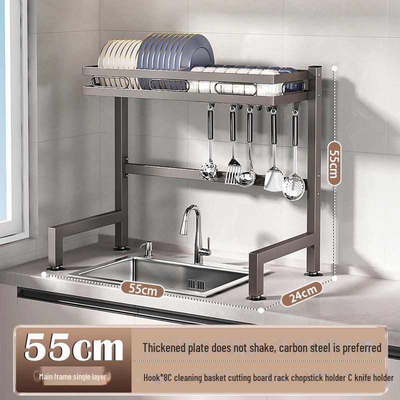 Многофункциональная кухонная мойка для хранения посуды и слива