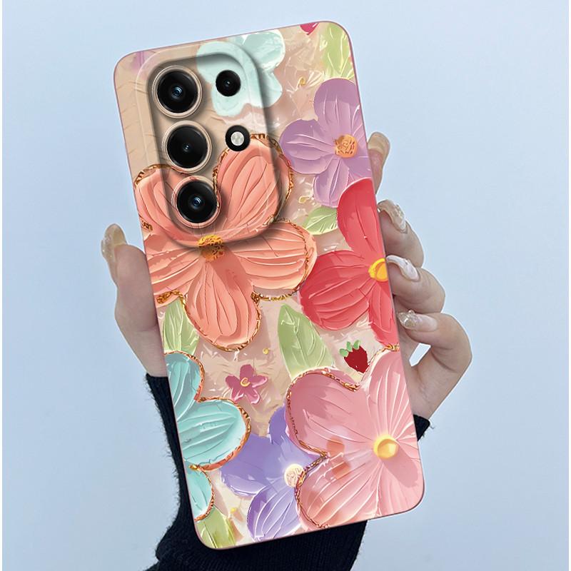 Чехол для Itel S26 Ultra Super 26 Ultra S688LN, имитация масляной живописи, цветочный узор, силиконовый мягкий чехол, новый противоударный задний чехол.