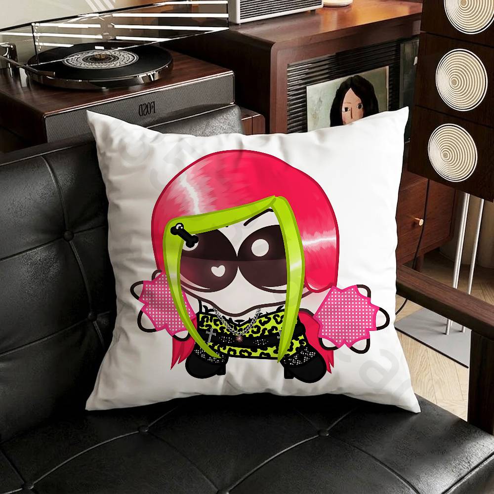 arelyhuman Pillow Case Sofa Living Room Bedroom Headboard Backrest Cushion Square Cushion Nap Time