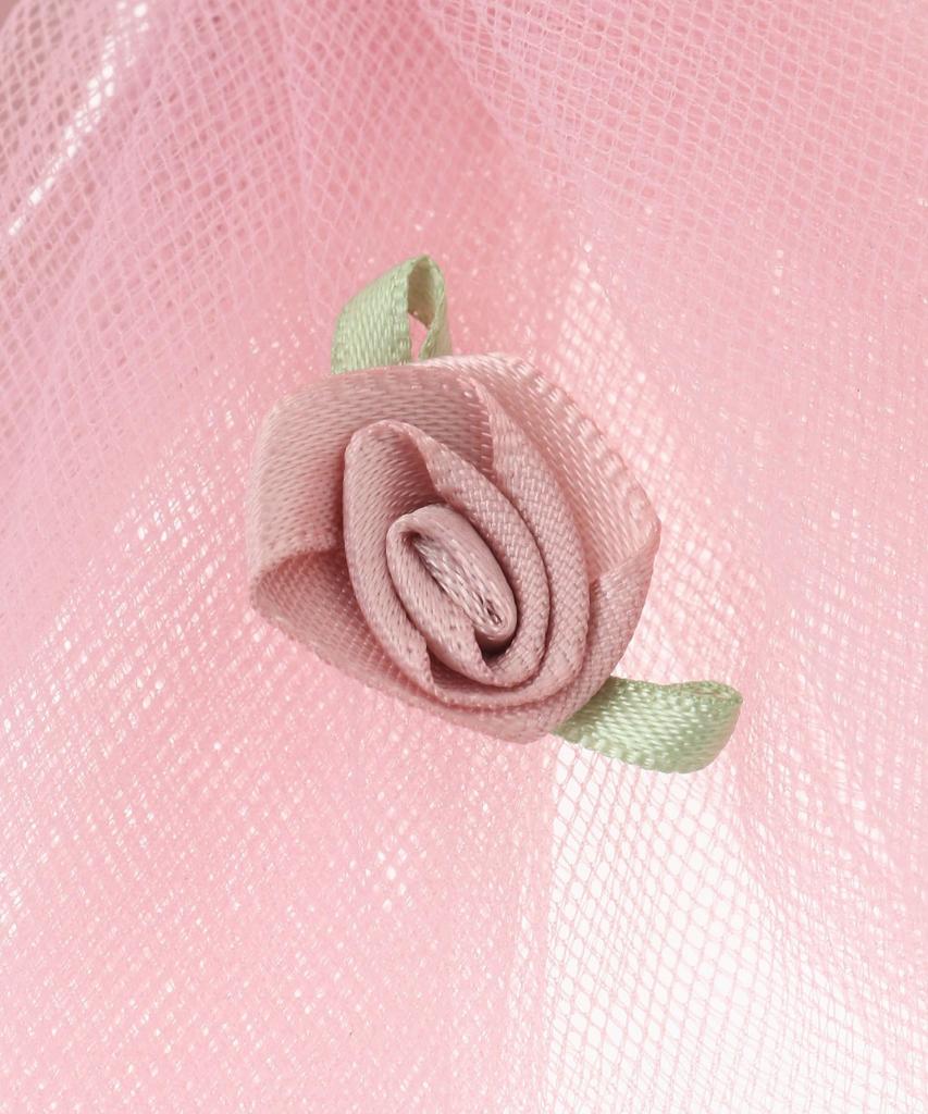 Шарм-брелок Maison de Fleur с розовой лентой из тюля, Женский, Розовый