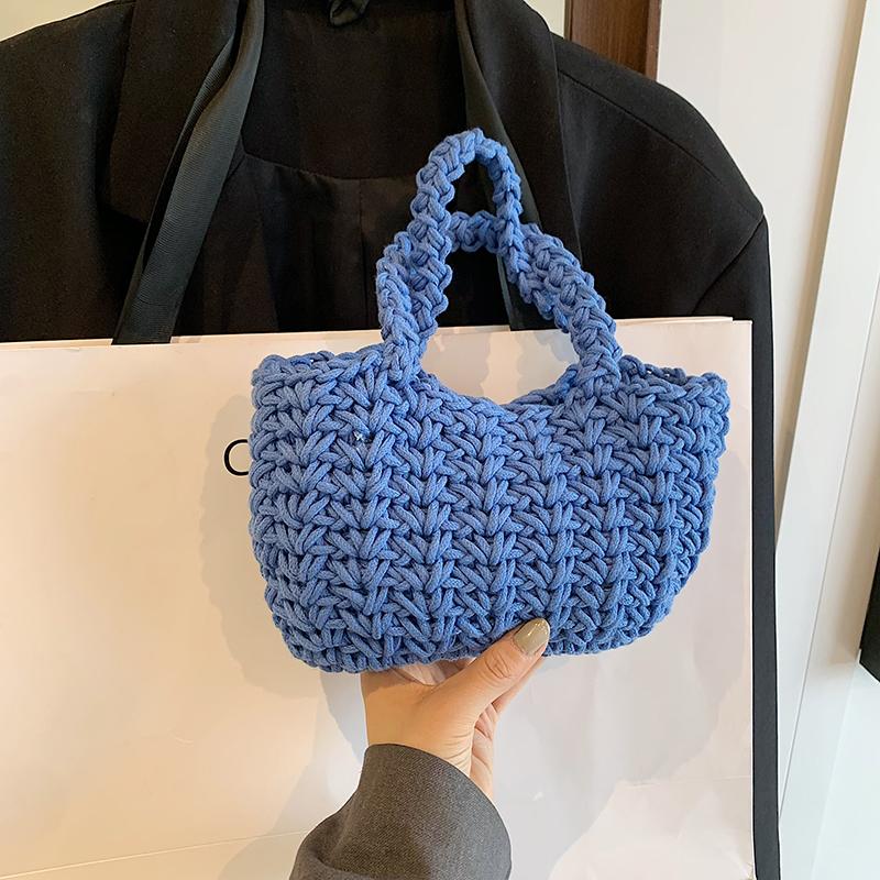 Женская сумка ручной работы, плетеная, новая мода, для отдыха и популярная пляжная сумка, изысканная плетеная сумка из травы