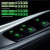 1/2 шт., автомобильный стайлинг, светящиеся наклейки на переключатель окна, ночная светящаяся кнопка, автонаклейки, универсальные, зеленые, оранжевые, синие
