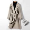 Stylish and Warm-Keep Autumn and Winter Long Herringbone Woolen Coat