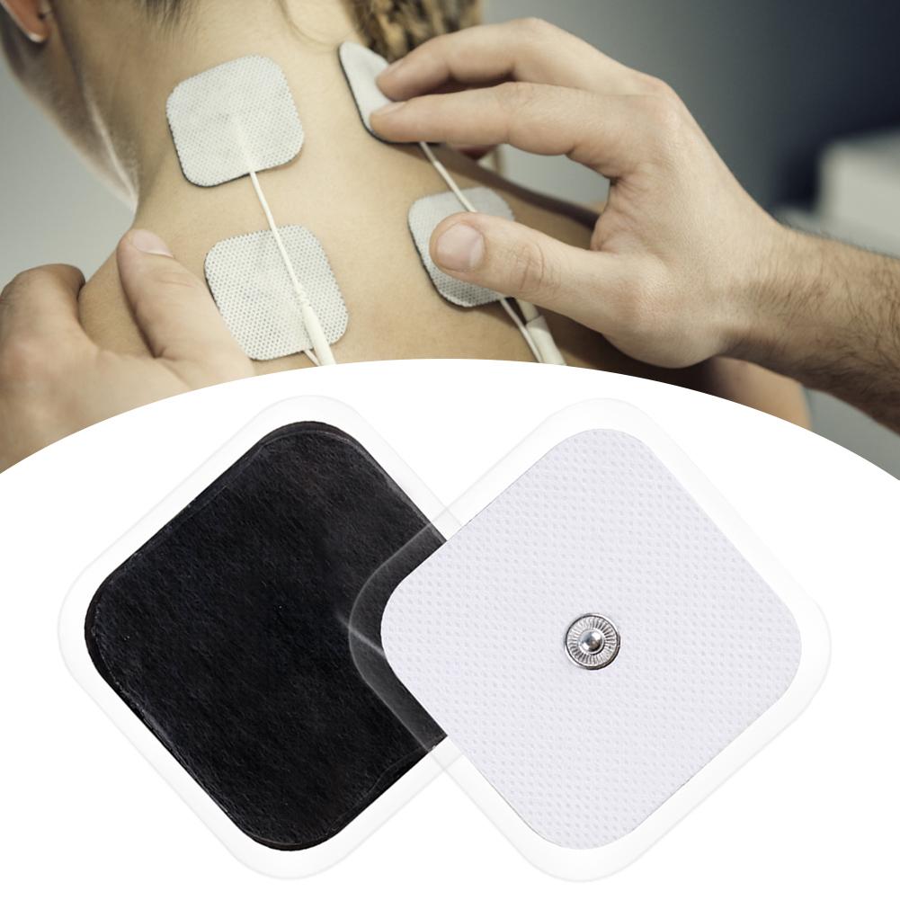 20Pcs 5x5cm Physical Therapy Electrode Plate Massage Sticking Electrode Patches Cell Plates