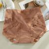 Women's Underwear Cotton Antibacterial Crotch Mid High Waist Panties Lace Edge Large Size Briefs Soft Design for Girls