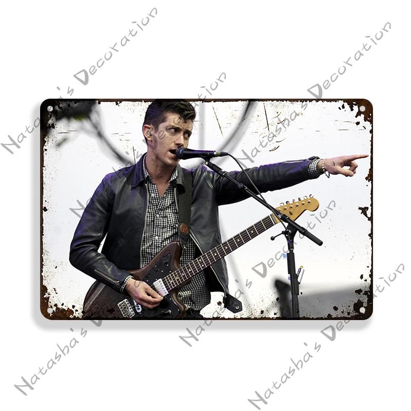Инди Рок Знак Рок Группа Настенный Знак Arctic Monkeys Металлические Знаки Музыка Металлический Знак Ржавый Винтажный Постер Домашний Клуб Паб Бар Декор